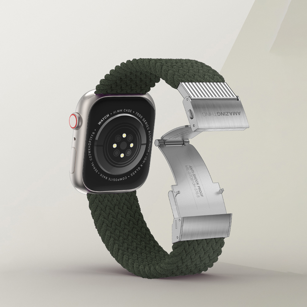 Apple Watch 38mm Uyumlu Amazingthing Titan Weave 2 Sport Örgü Kordon - 7