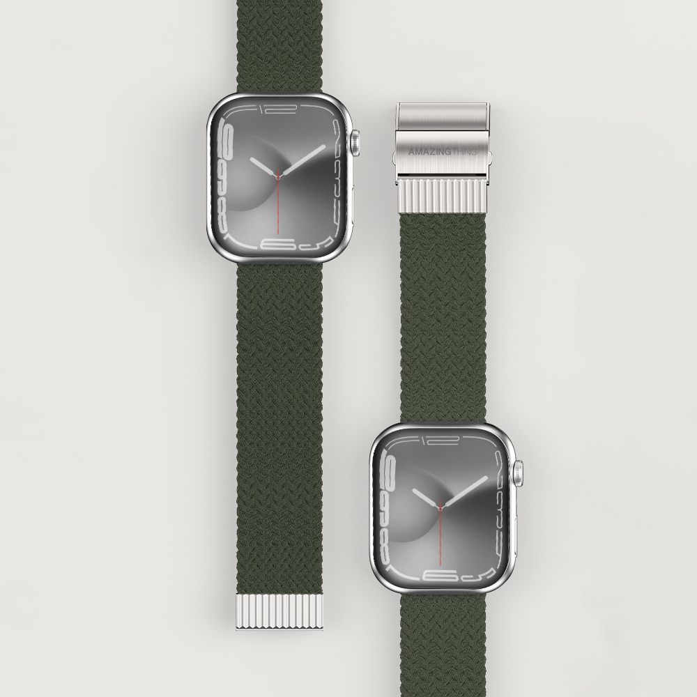 Apple Watch 38mm Uyumlu Amazingthing Titan Weave 2 Sport Örgü Kordon - 8