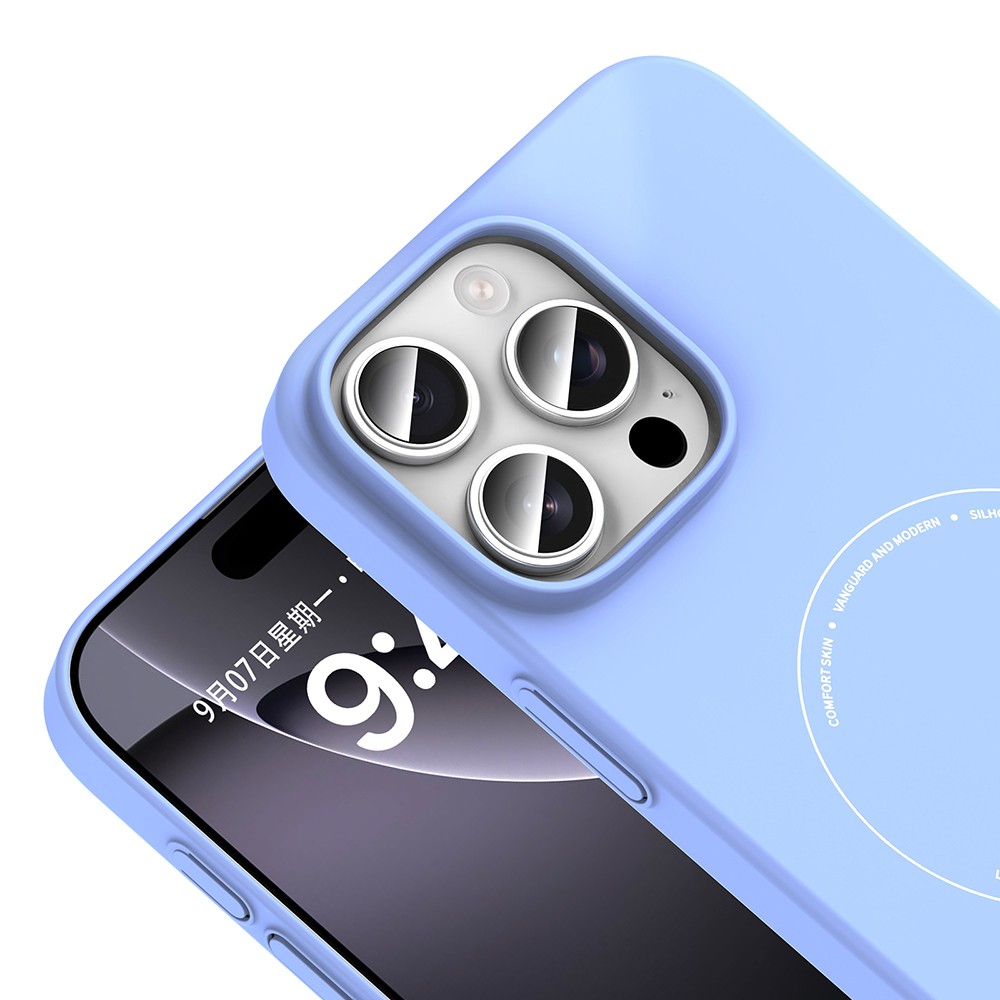 Apple iPhone 16 Pro Uyumlu Kılıf M-Safe Şarj Özellikli Kamera Korumalı Zore Elio Sert PC Kapak - 2