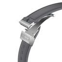 Apple Watch 10 46mm Amazingthing Titan Swift Deri Dokulu Silikon Kordon - 16