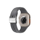 Apple Watch 10 46mm Amazingthing Titan Swift Deri Dokulu Silikon Kordon - 19