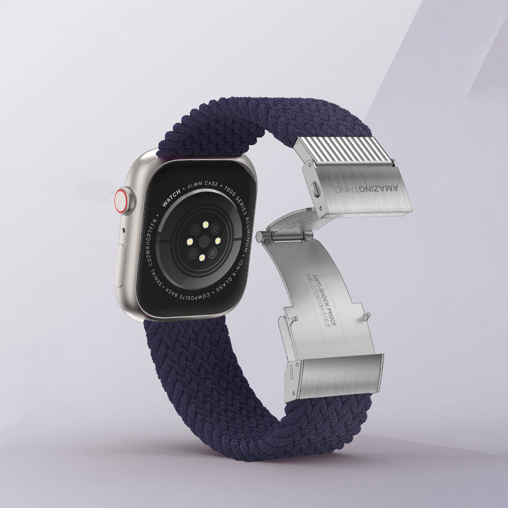 Apple Watch 40mm Uyumlu Amazingthing Titan Weave 2 Sport Örgü Kordon - 11