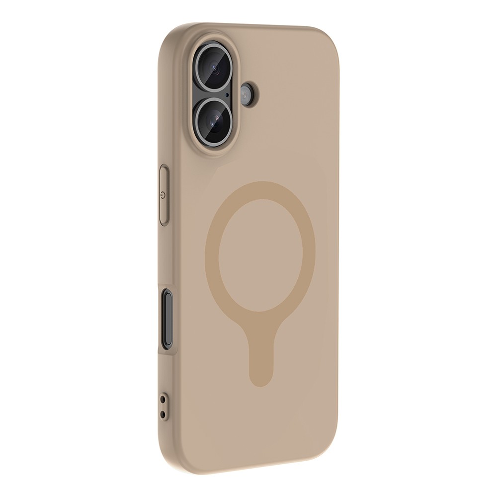 Apple iPhone 16 Uyumlu Kılıf M-Safe Şarj Özellikli Zore Aris Silikon Kapak - 1