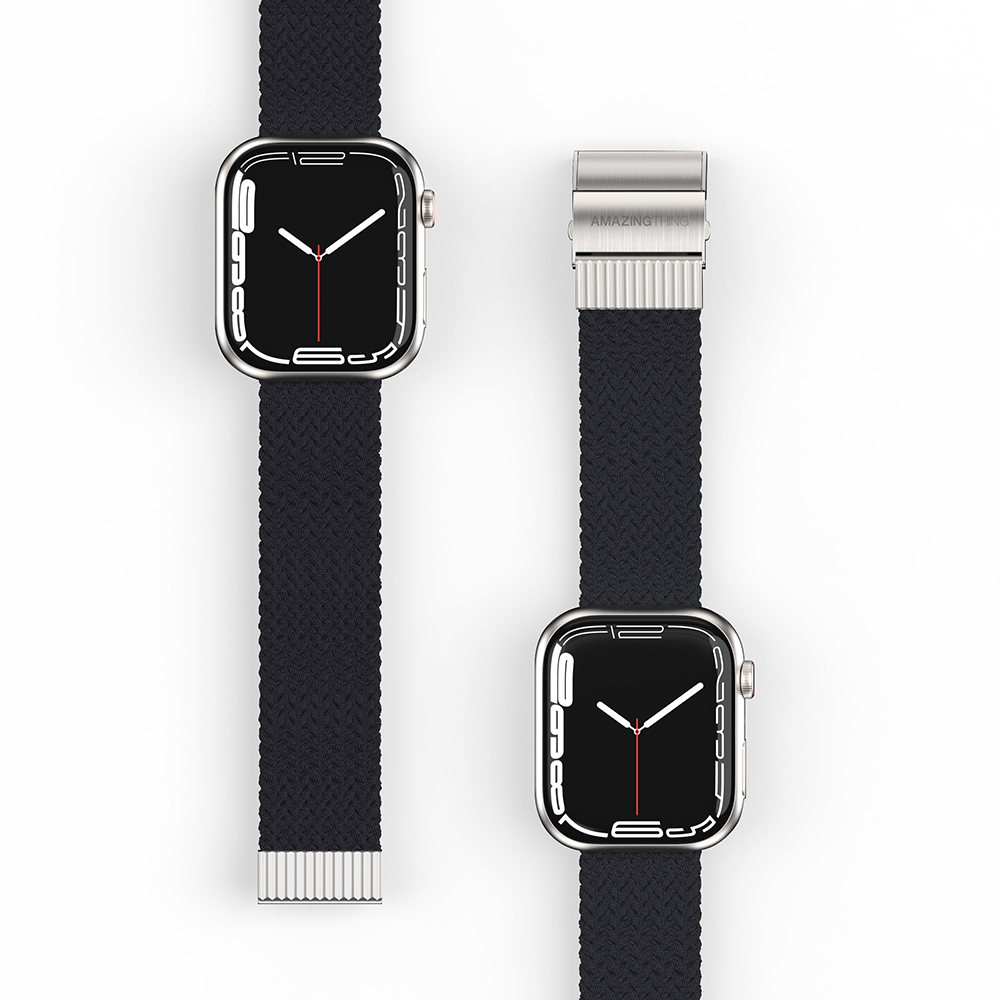 Apple Watch 38mm Uyumlu Amazingthing Titan Weave Örgü Sport Kordon - 4