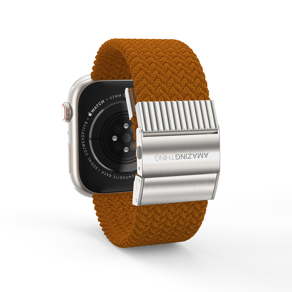 Apple Watch 38mm Uyumlu Amazingthing Titan Weave Örgü Sport Kordon - 9