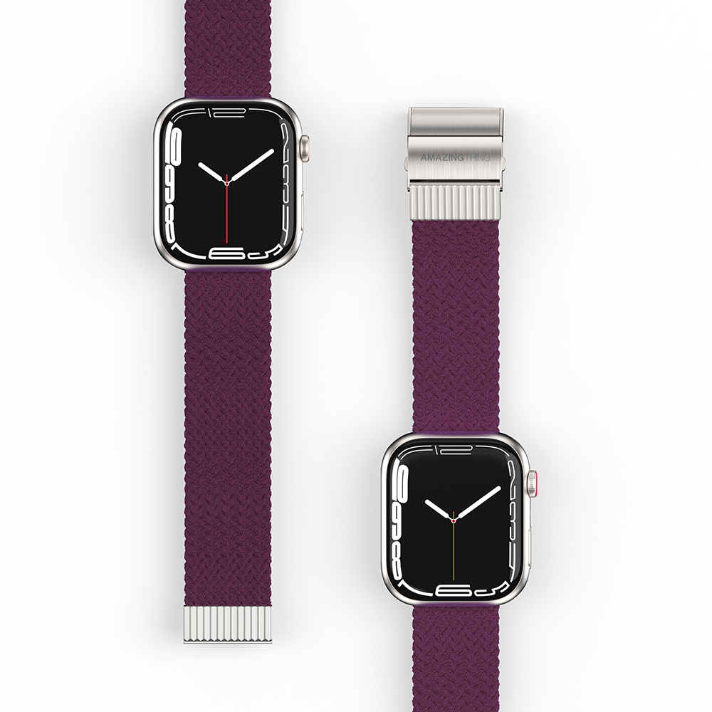 Apple Watch 38mm Uyumlu Amazingthing Titan Weave Örgü Sport Kordon - 14