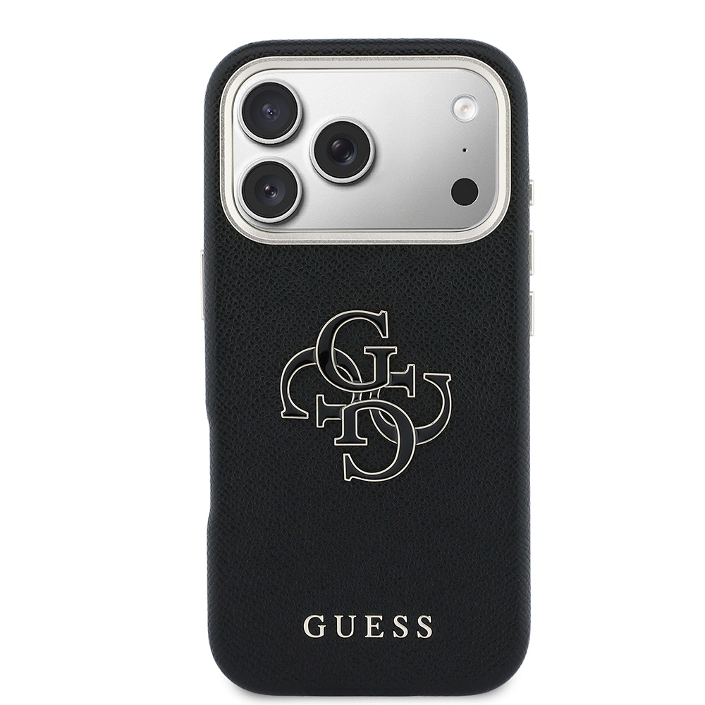 Apple iPhone 17 Pro Max Uyumlu Kılıf Guess Orjinal Lisanslı 4G Büyük Metal Kamera Çerçeveli PU Deri Resin Kapak - 2