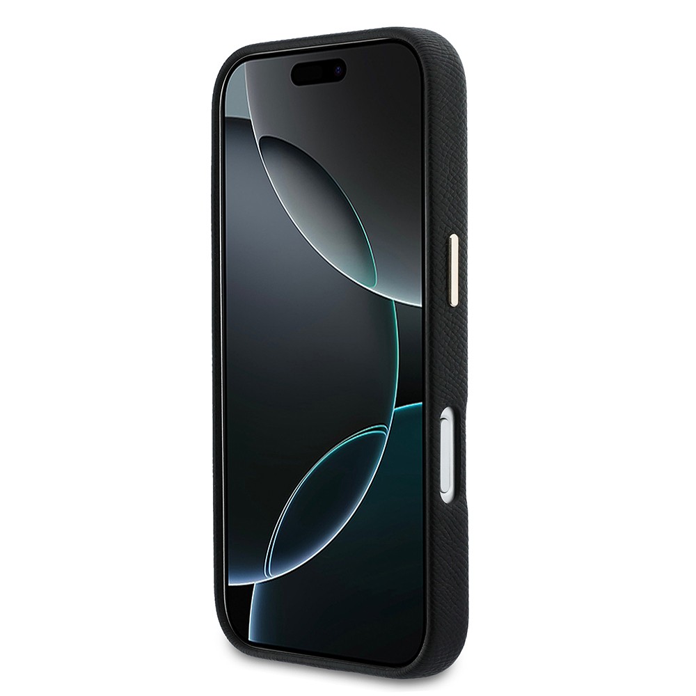 Apple iPhone 17 Pro Max Uyumlu Kılıf Guess Orjinal Lisanslı 4G Büyük Metal Kamera Çerçeveli PU Deri Resin Kapak - 4