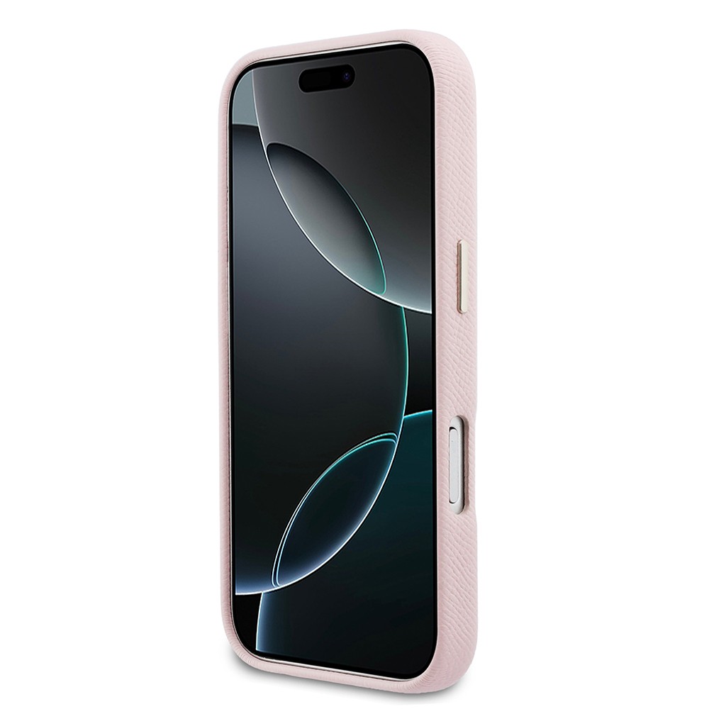 Apple iPhone 17 Pro Max Uyumlu Kılıf Guess Orjinal Lisanslı 4G Büyük Metal Kamera Çerçeveli PU Deri Resin Kapak - 4