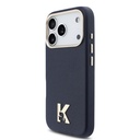 Apple iPhone 17 Pro Max Uyumlu Kılıf Karl Lagerfeld Orjinal Lisanslı M-safe Şarj Özellikli Gold Kamera Çerçeveli KHEAD Metal Logolu PU Deri Kapak - 1