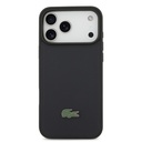 Apple iPhone 17 Pro Max Uyumlu Kılıf Lacoste Orjinal Lisanslı M-safe Şarj Özellikli PU Pike Desenli Metal Logolu Kapak - 2