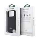 Apple iPhone 17 Pro Max Uyumlu Kılıf Lacoste Orjinal Lisanslı M-safe Şarj Özellikli PU Pike Desenli Metal Logolu Kapak - 7