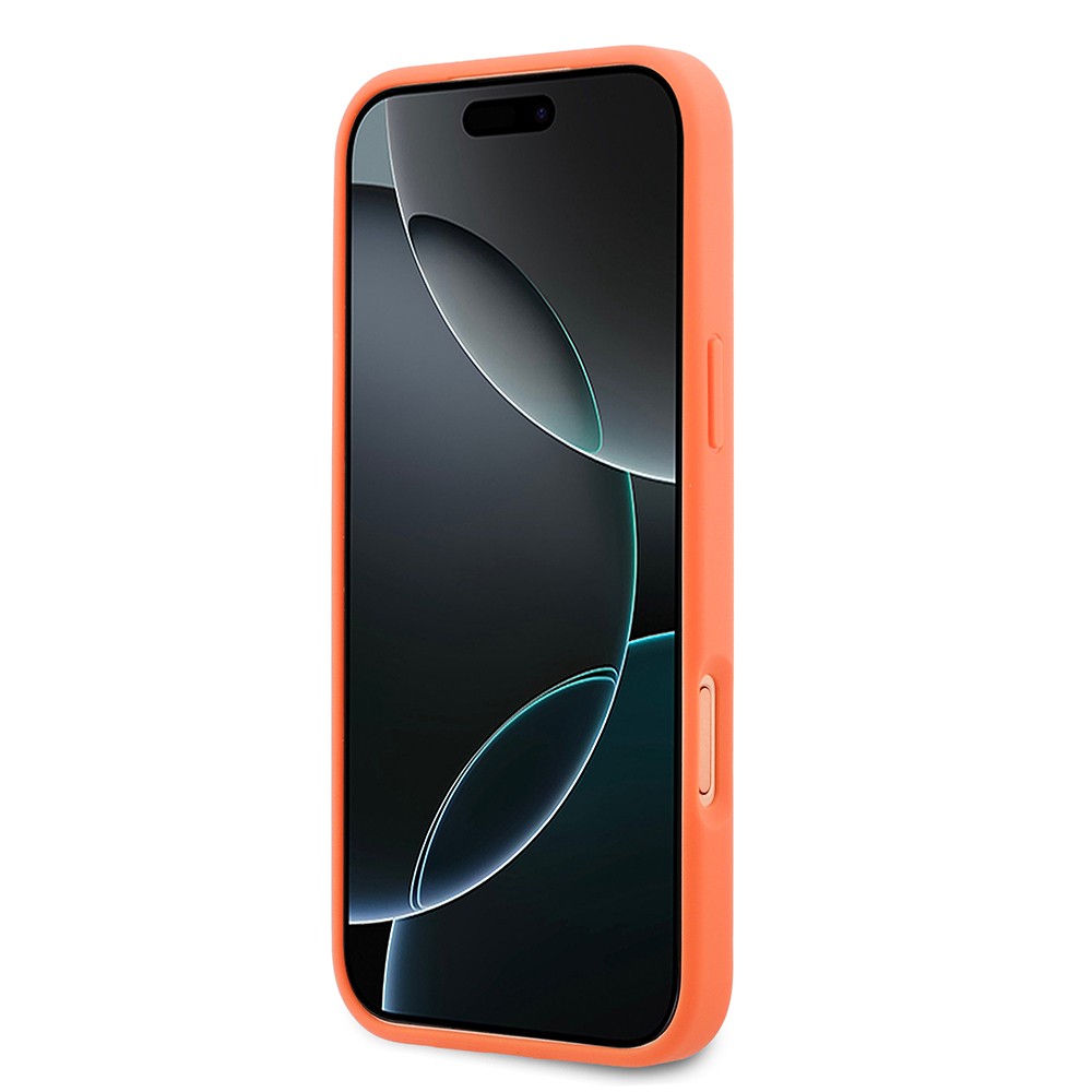 Apple iPhone 17 Pro Max Uyumlu Kılıf Lacoste Orjinal Lisanslı M-safe Şarj Özellikli PU Pike Desenli Metal Logolu Kapak - 4
