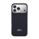 Apple iPhone 17 Pro Max Uyumlu Kılıf Lacoste Orjinal Lisanslı M-Safe Şarj Özellikli PVC Yarı Pike Desenli Arka Yüzey İkonik Timsah Dokuma Logolu Kapak - 2