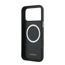 Apple iPhone 17 Pro Max Uyumlu Kılıf Lacoste Orjinal Lisanslı M-Safe Şarj Özellikli PVC Yarı Pike Desenli Arka Yüzey İkonik Timsah Dokuma Logolu Kapak - 6