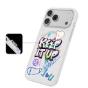 Apple iPhone 17 Pro Max Uyumlu Kılıf M-safe Şarj Özellikli 3D Baskılı Tasarım Mutural Graffiti Serisi Kapak - 1