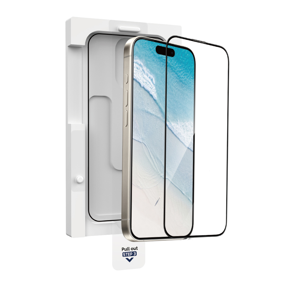 Apple iPhone 15 Uyumlu Wiwu GT-020 Titan Guard Serisi Şok Emici Hibrit Polimer HD Şeffaf Ekran Koruyucu Film + Kolay Uygulama Aparatı - 1