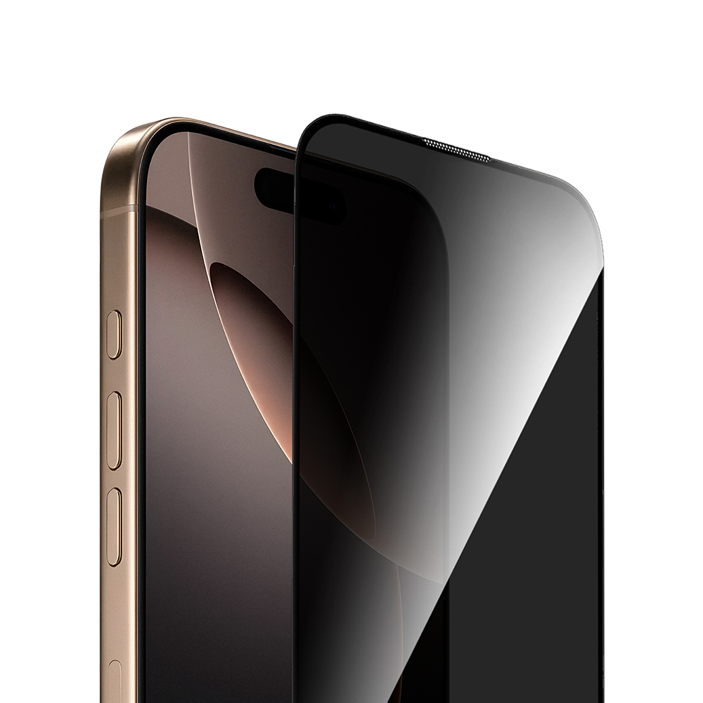 Apple iPhone 16 Plus Uyumlu Wiwu GT-021 Titan Guard Serisi Şok Emici Hibrit Polimer Privacy Ekran Koruyucu Film + Kolay Uygulama Aparatı - 2