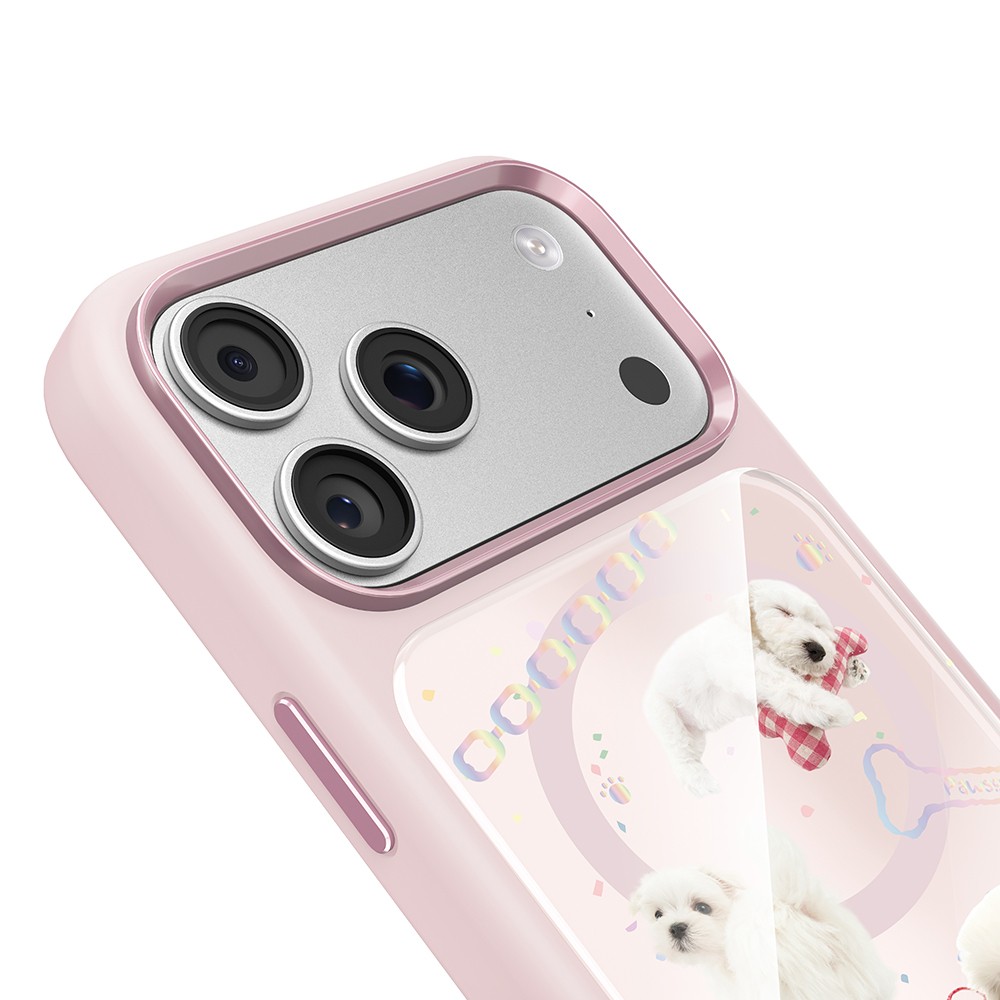 Apple iPhone 17 Pro Max Uyumlu Kılıf M-safe Şarj Özellikli 3D Baskılı Tasarım Mutural The Dog Serisi Kapak - 2