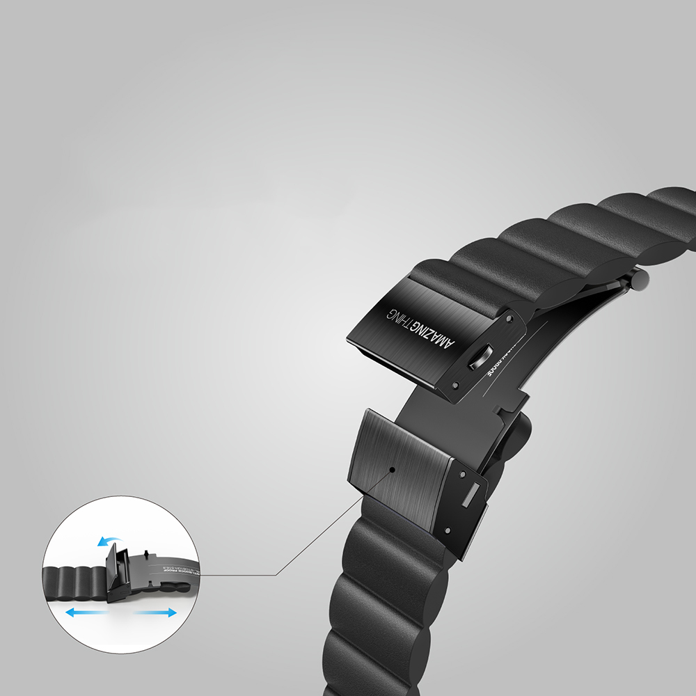 Apple Watch Serisi Uyumlu Amazing Thing Glamour Sense Deri Kordon - 13