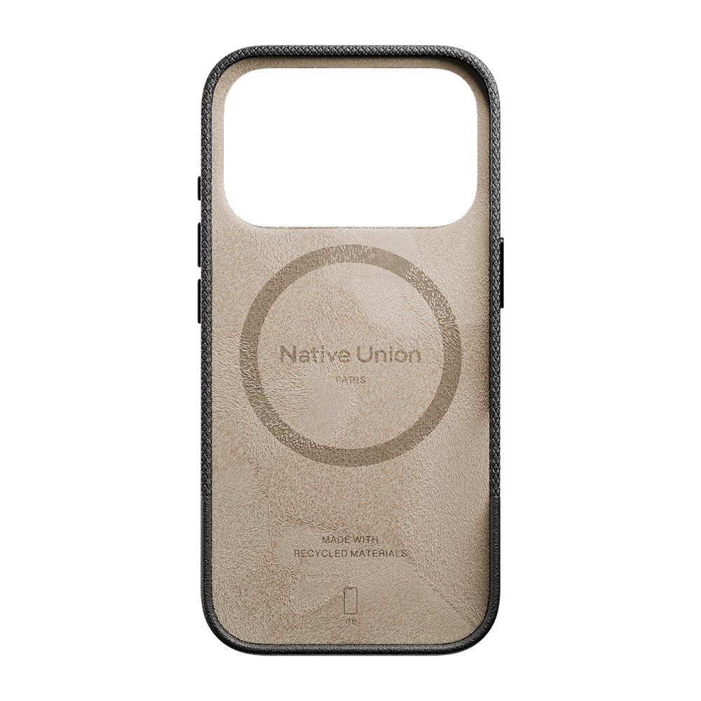 Apple iPhone 17 Pro Max Uyumlu Kılıf M-safe Şarj Özellikli Deri Dokulu Native Union RE Classic Serisi Kapak - 6