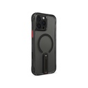 Apple iPhone 16 Pro Uyumlu Kılıf Magsafe Şarj Özellikli 360° Dönebilen Standlı Skinarma Helix Kapak - 2