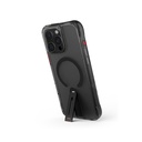 Apple iPhone 16 Pro Uyumlu Kılıf Magsafe Şarj Özellikli 360° Dönebilen Standlı Skinarma Helix Kapak - 3