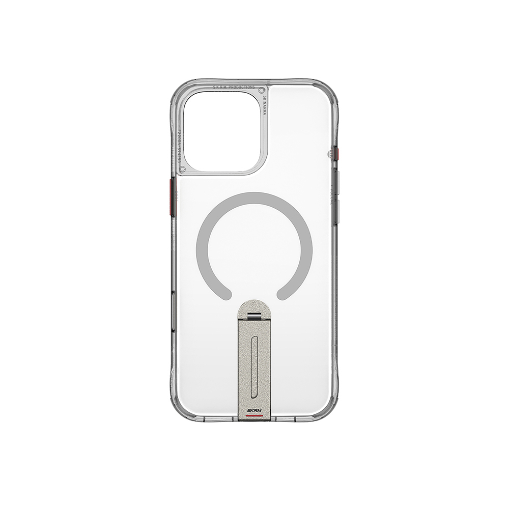 Apple iPhone 16 Pro Uyumlu Kılıf Magsafe Şarj Özellikli 360° Dönebilen Standlı Skinarma Helix Kapak - 7