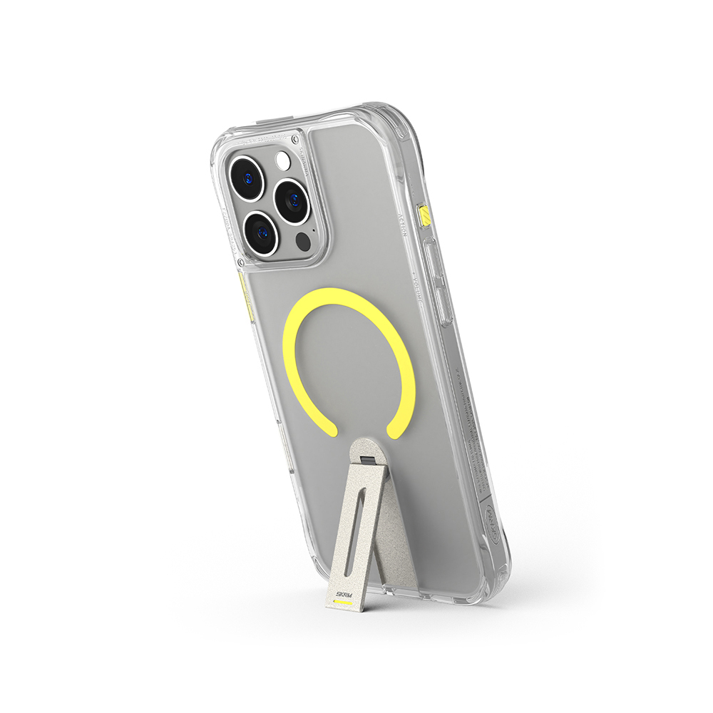Apple iPhone 16 Pro Uyumlu Kılıf Magsafe Şarj Özellikli 360° Dönebilen Standlı Skinarma Helix Kapak - 11