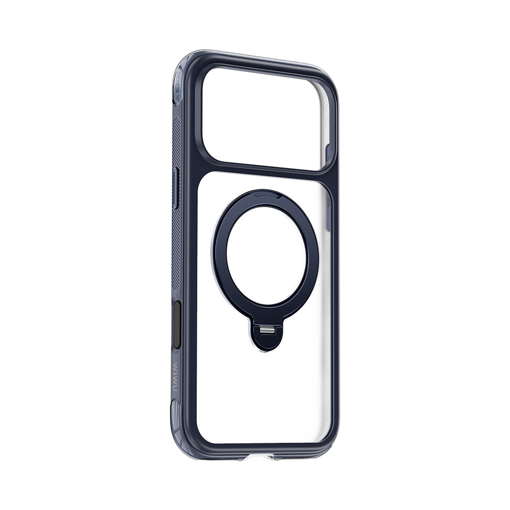 Apple iPhone 17 Pro Max Uyumlu Kılıf Wiwu AS-203 AeroShield Ultra Serisi M-safe Şarj Özellikli Airbag Tasarımlı Standlı Kapak - 2