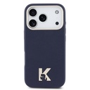 Apple iPhone 17 Pro Uyumlu Kılıf Karl Lagerfeld Orjinal Lisanslı M-safe Şarj Özellikli Gold Kamera Çerçeveli KHEAD Metal Logolu PU Deri Kapak - 2