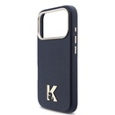 Apple iPhone 17 Pro Uyumlu Kılıf Karl Lagerfeld Orjinal Lisanslı M-safe Şarj Özellikli Gold Kamera Çerçeveli KHEAD Metal Logolu PU Deri Kapak - 5