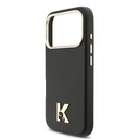 Apple iPhone 17 Pro Uyumlu Kılıf Karl Lagerfeld Orjinal Lisanslı M-safe Şarj Özellikli Gold Kamera Çerçeveli KHEAD Metal Logolu PU Deri Kapak - 5