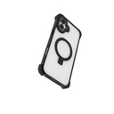 Apple iPhone 16 Uyumlu Kılıf Magsafe Şarj Özellikli Raptic Dual Serisi Şeffaf Standlı Kapak - 12