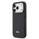 Apple iPhone 17 Pro Uyumlu Kılıf Lacoste Orjinal Lisanslı M-safe Şarj Özellikli PU Pike Desenli Metal Logolu Kapak - 1