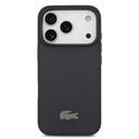Apple iPhone 17 Pro Uyumlu Kılıf Lacoste Orjinal Lisanslı M-safe Şarj Özellikli PU Pike Desenli Metal Logolu Kapak - 2