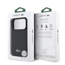Apple iPhone 17 Pro Uyumlu Kılıf Lacoste Orjinal Lisanslı M-safe Şarj Özellikli PU Pike Desenli Metal Logolu Kapak - 7