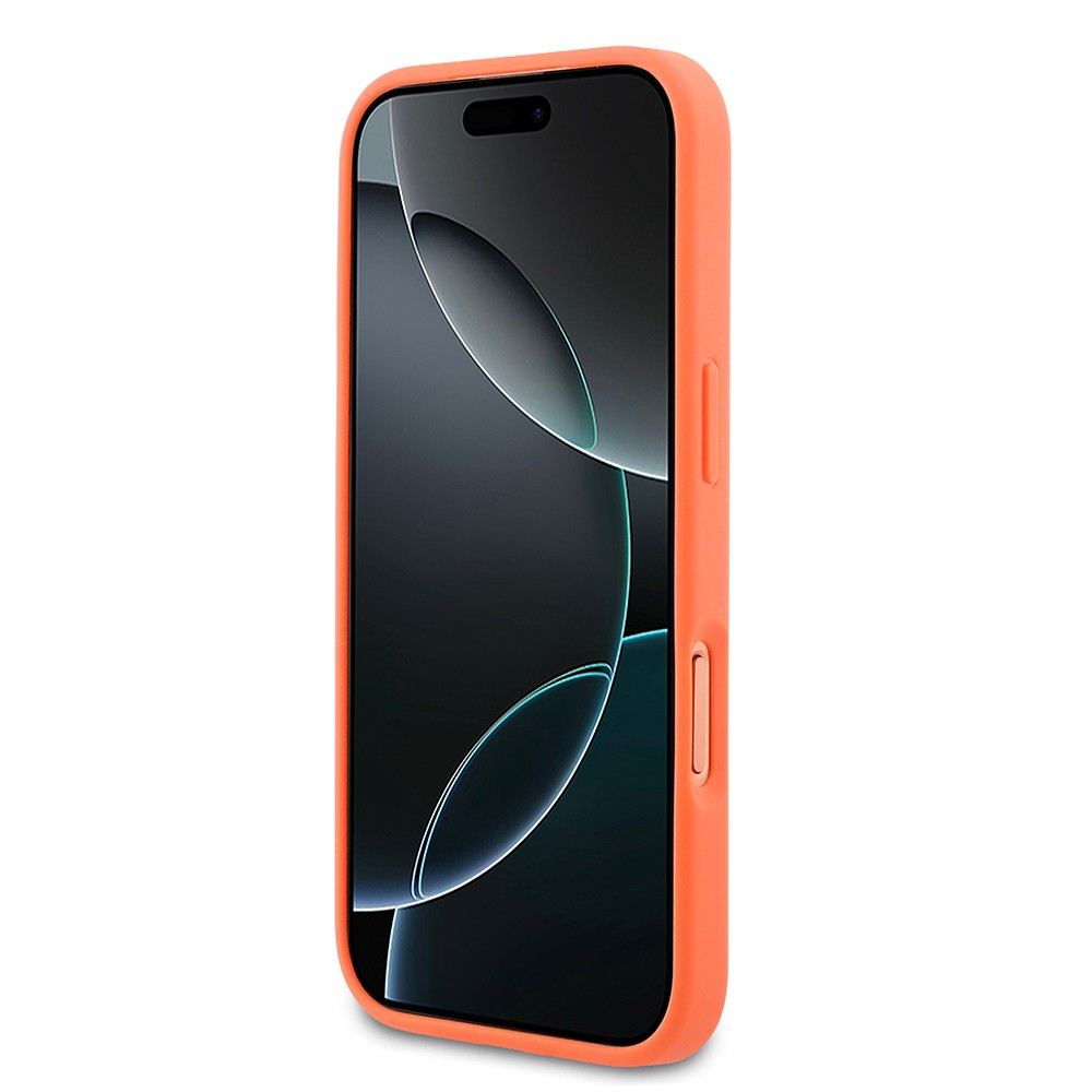 Apple iPhone 17 Pro Uyumlu Kılıf Lacoste Orjinal Lisanslı M-safe Şarj Özellikli PU Pike Desenli Metal Logolu Kapak - 4