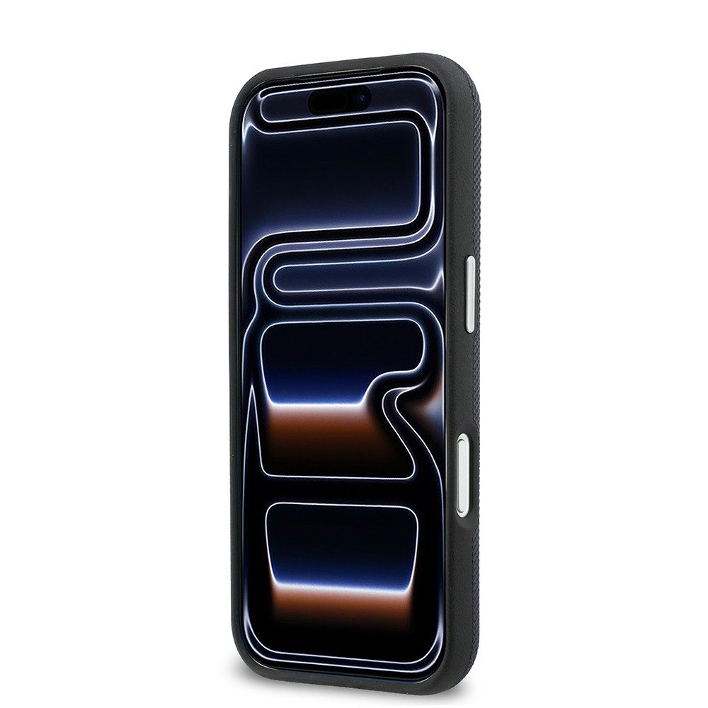 Apple iPhone 17 Pro Uyumlu Kılıf Lacoste Orjinal Lisanslı M-Safe Şarj Özellikli PVC Yarı Pike Desenli Arka Yüzey İkonik Timsah Dokuma Logolu Kapak - 4