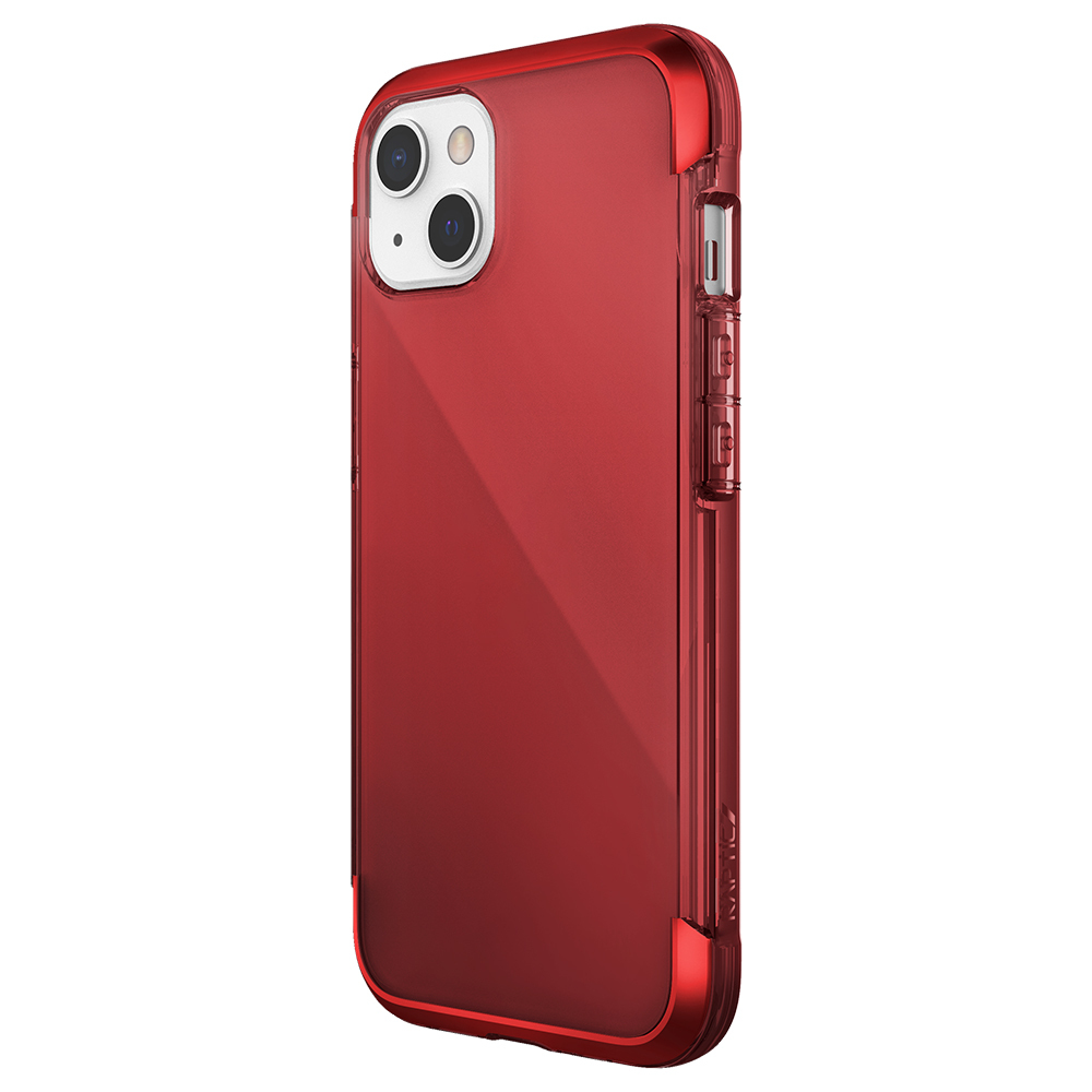 Apple iPhone 13 Uyumlu Kılıf Raptic Air Serisi Airbag Tasarımlı Metal Köşelikli Şeffaf Kapak - 8