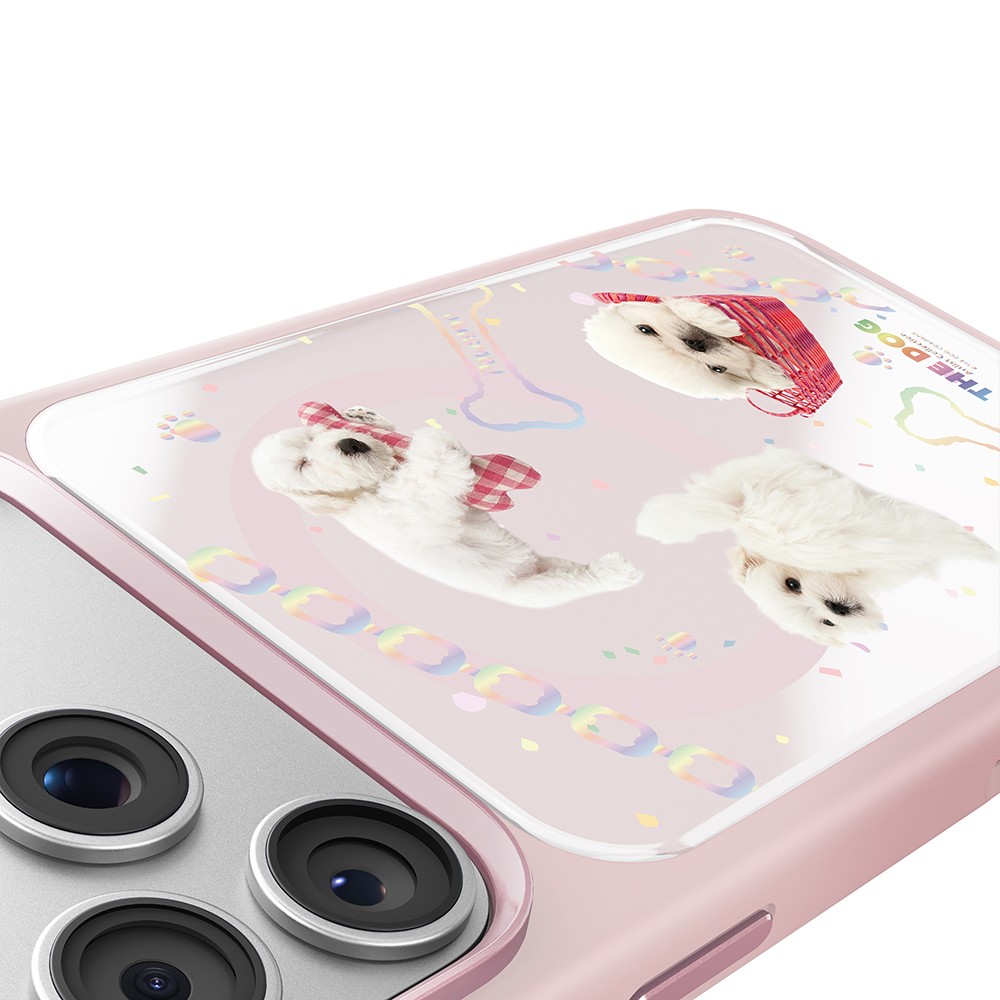 Apple iPhone 17 Pro Uyumlu Kılıf M-safe Şarj Özellikli 3D Baskılı Tasarım Mutural The Dog Serisi Kapak - 4