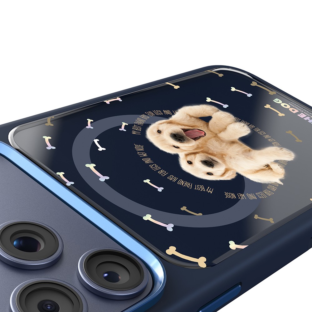 Apple iPhone 17 Pro Uyumlu Kılıf M-safe Şarj Özellikli 3D Baskılı Tasarım Mutural The Dog Serisi Kapak - 4