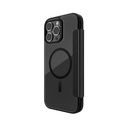 Apple iPhone 16 Pro Uyumlu Kılıf Magsafe Şarj Özellikli Vegan Deri Tasarımlı Şeffaf Arka Yüzey Kartlıklı Raptic Urban Folio Serisi Kapak - 3