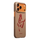 Apple iPhone 17 Pro Uyumlu Kılıf M-safe Şarj Özellikli Aramid Fiber Pitaka Horse Painting Serisi Kapak - 1
