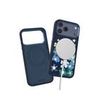 Apple iPhone 17 Pro Uyumlu Kılıf M-safe Şarj Özellikli Çiçek Tasarımlı Mutural Flower Serisi Kapak - 3