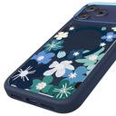 Apple iPhone 17 Pro Uyumlu Kılıf M-safe Şarj Özellikli Çiçek Tasarımlı Mutural Flower Serisi Kapak - 5