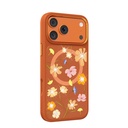 Apple iPhone 17 Pro Uyumlu Kılıf M-safe Şarj Özellikli Çiçek Tasarımlı Mutural Flower Serisi Kapak - 1