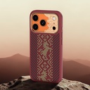 Apple iPhone 17 Pro Uyumlu Kılıf M-safe Şarj Özellikli Karbon Fiber Tasarımlı Benks Knight ArmorPro Kevlar Kapak - 5