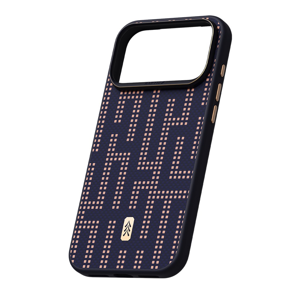 Apple iPhone 17 Pro Uyumlu Kılıf M-safe Şarj Özellikli Raptic Aramid Dual Grid Serisi Kapak - 5