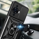 Huawei Nova Uyumlu 12S Kılıf Magnetik Standlı Kamera Korumalı Zore Sürgülü Vega Kapak - 4